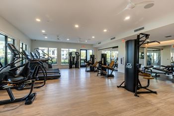 Fitness center w/ cardio, free weights & yoga room